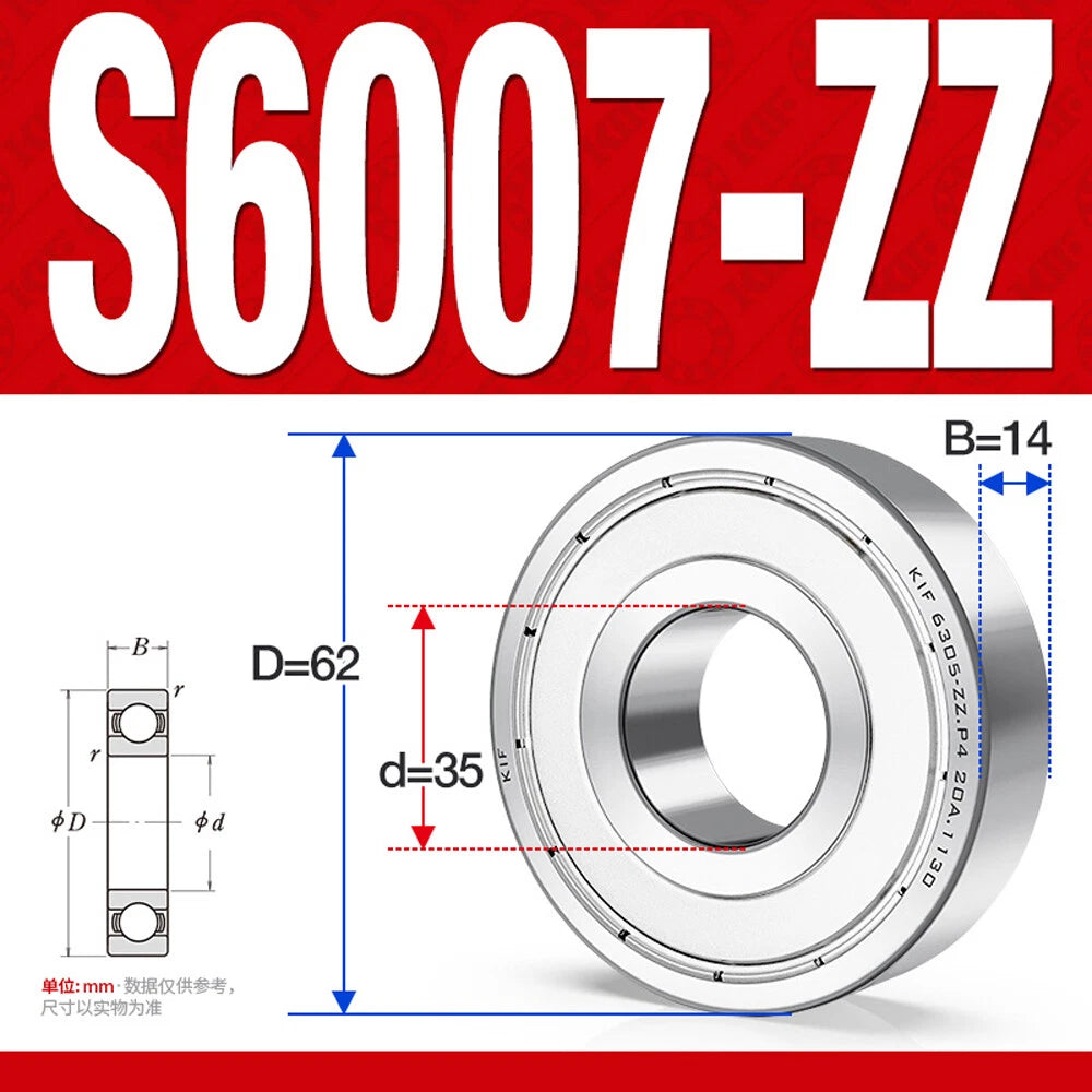 Miniature Stainless Deep Groove Ball Bearing Small Bearings Inner Dia-Ø 2mm-35mm