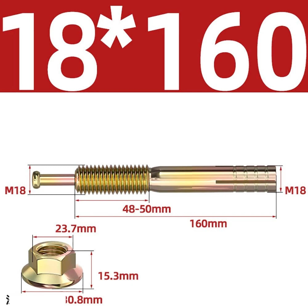 Carbon Steel Expansion Anchor Bolts — M6 to M24, 45mm to 250mm