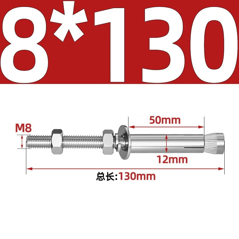 M6-M20 Stainless Steel Concrete Expansion Anchor Bolts – Extra Long