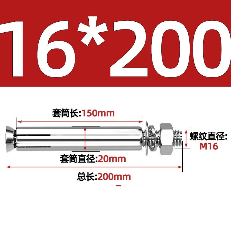 Concrete Expansion Anchor Bolts M6–M16 | Extra Long Masonry Sleeve Anchors