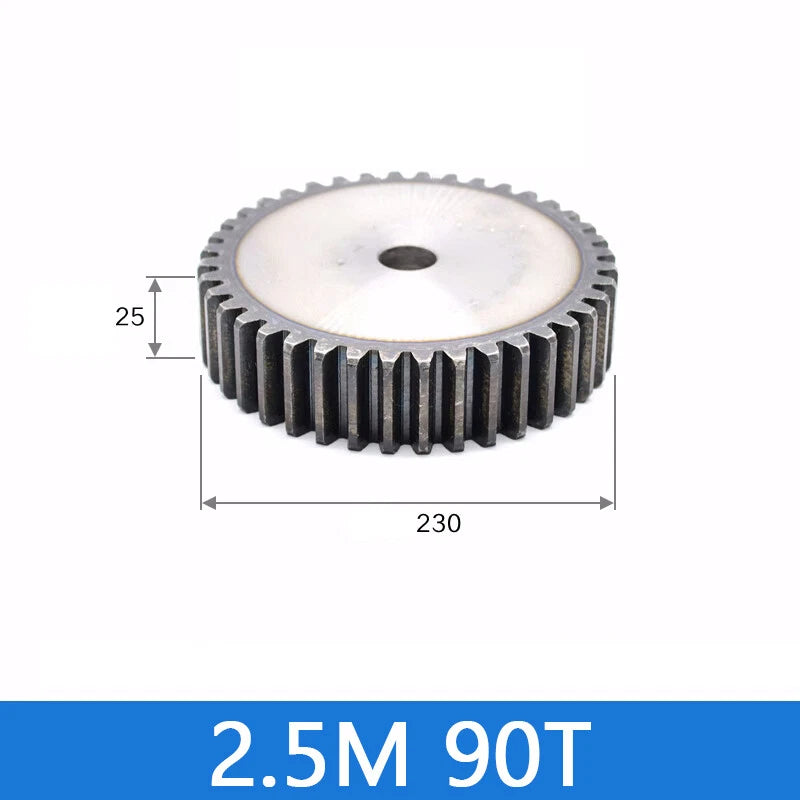 Spur Gears Pinion Gear 1.5/2.5/3/4/5 Mod Transmission Gears 45# Steel Flat Gears