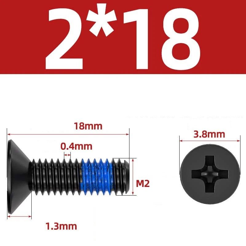 M1.2–M6 Phillips Flat Head Machine Screws | Carbon Steel | Black & Nickel Plated - HomeDIYer