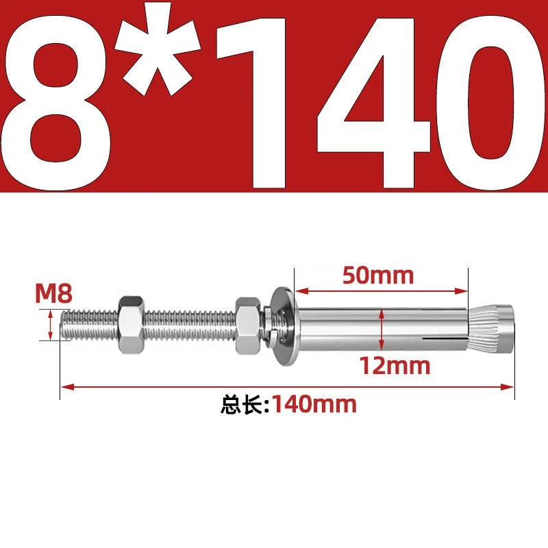 M6-M20 Stainless Steel Concrete Expansion Anchor Bolts – Extra Long