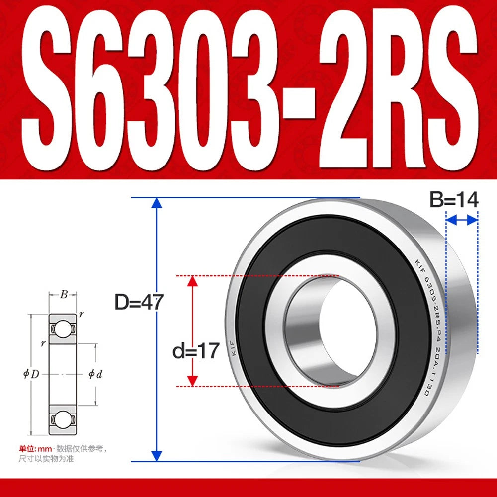 304/440 Stainless Steel Deep Groove Ball Bearing Bearings 6300 6301 6305 to 6312