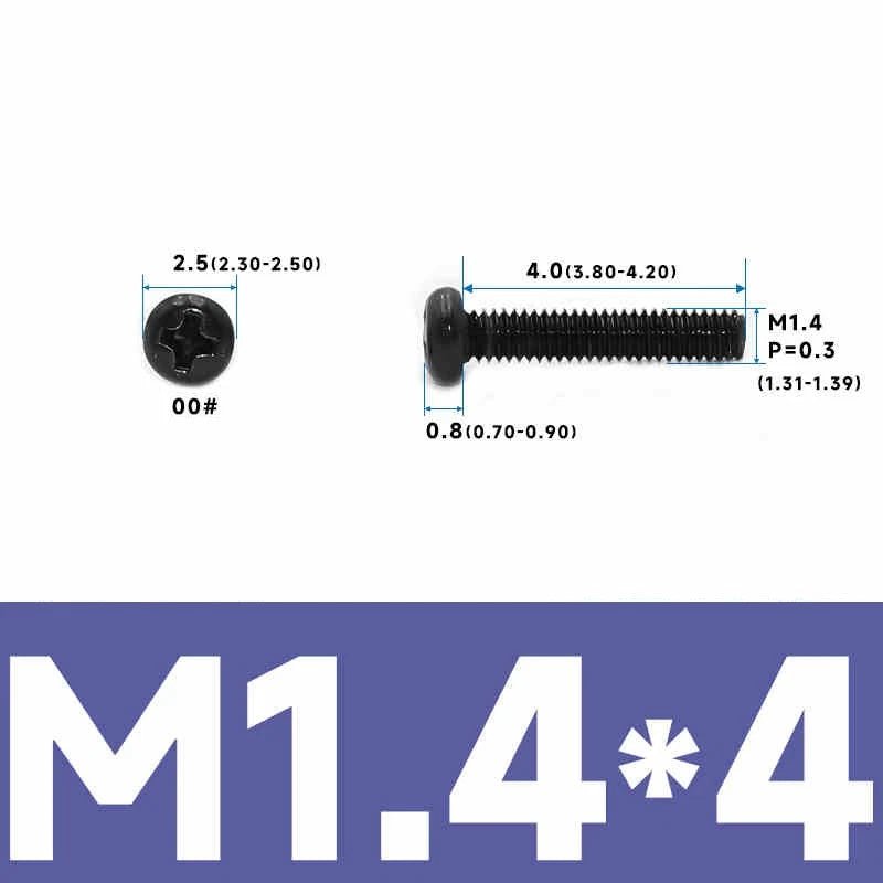 Phillips Pan Head Machine Screws – Carbon Steel M1 to M4, Multiple Lengths & Finishes - HomeDIYer
