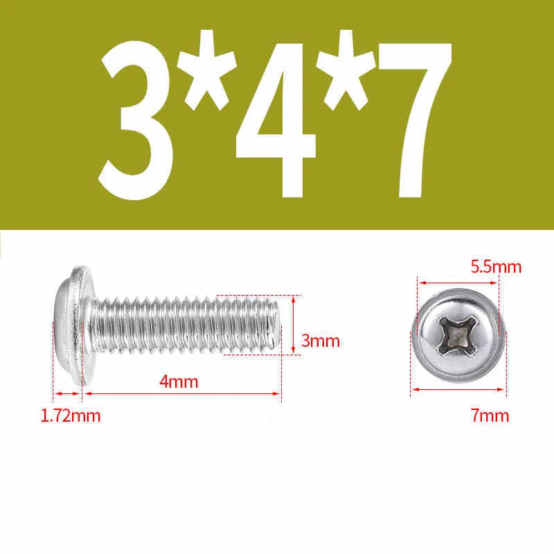 Phillips Flanged Pan Head Machine Screws M1.4 to M4 Multiple Lengths
