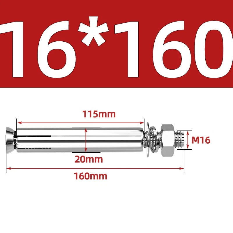 M6-M20 Stainless Steel Concrete Expansion Anchor Bolts – Extra Long