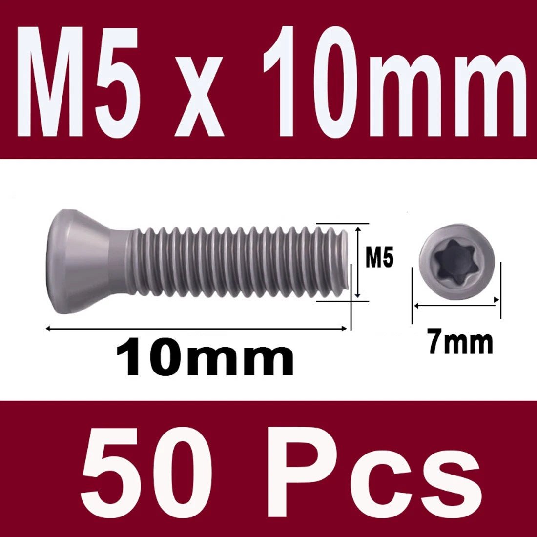 12.9 Grade Torx Flat Head Machine Screws — Carbon Steel, M1.6 to M6 - HomeDIYer
