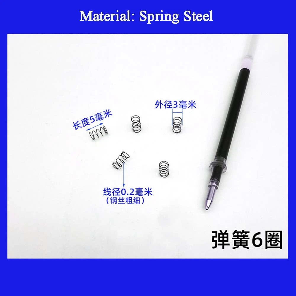 Spring Steel Small Compression Spring 0.2/0.3/0.4mm Wire Diameter 3-50mm Length