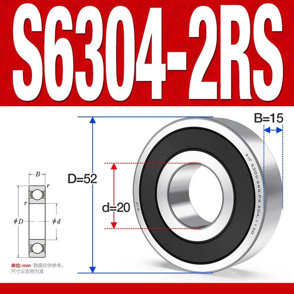304/440 Stainless Steel Deep Groove Ball Bearing Bearings 6300 6301 6305 to 6312