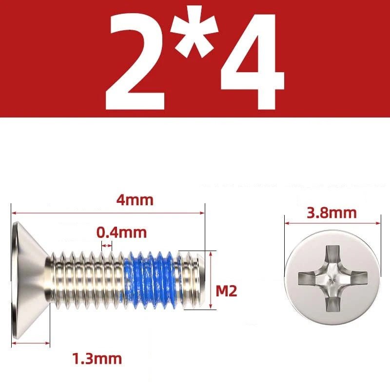 M1.2–M6 Phillips Flat Head Machine Screws | Carbon Steel | Black & Nickel Plated - HomeDIYer