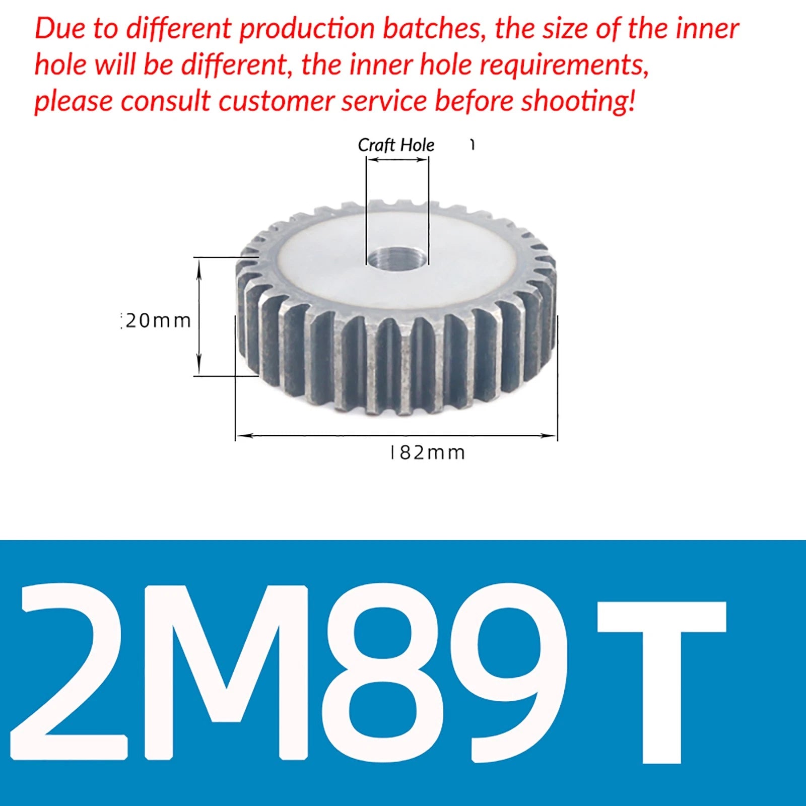 1/1.5/2 Mod 12T-150T Spur Gear 45# Steel Pinion Gear Thickn10-20mm Transmission