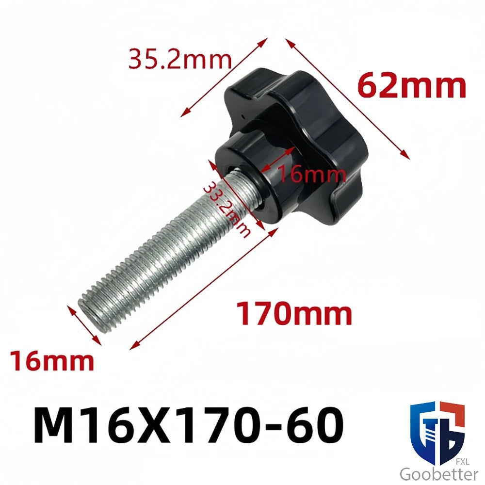 Star Knob Thumb Screws — Clamping Bolts with Hand Grip M10 M12 M14 M16