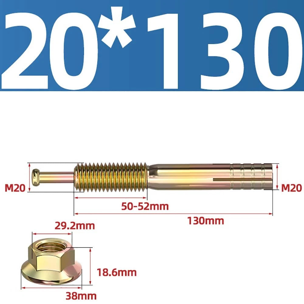 Carbon Steel Expansion Anchor Bolts — M6 to M24, 45mm to 250mm