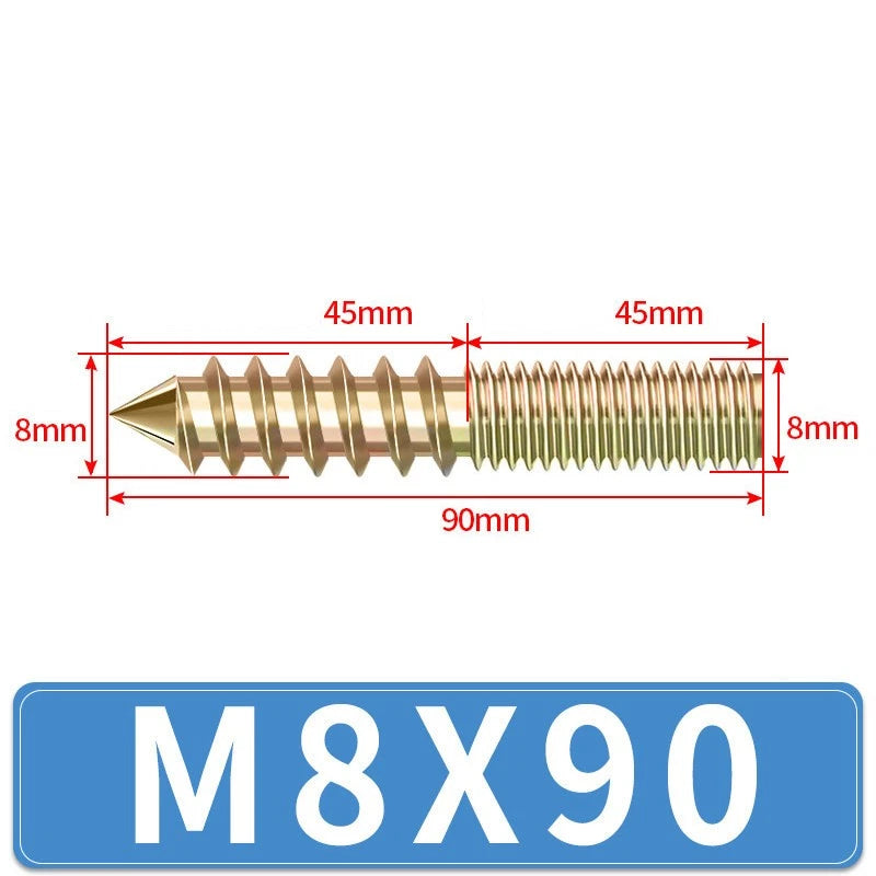 Galvanized Double-Ended Threaded Studs M4 M5 M6 M8 M10, Fully & Half Thread