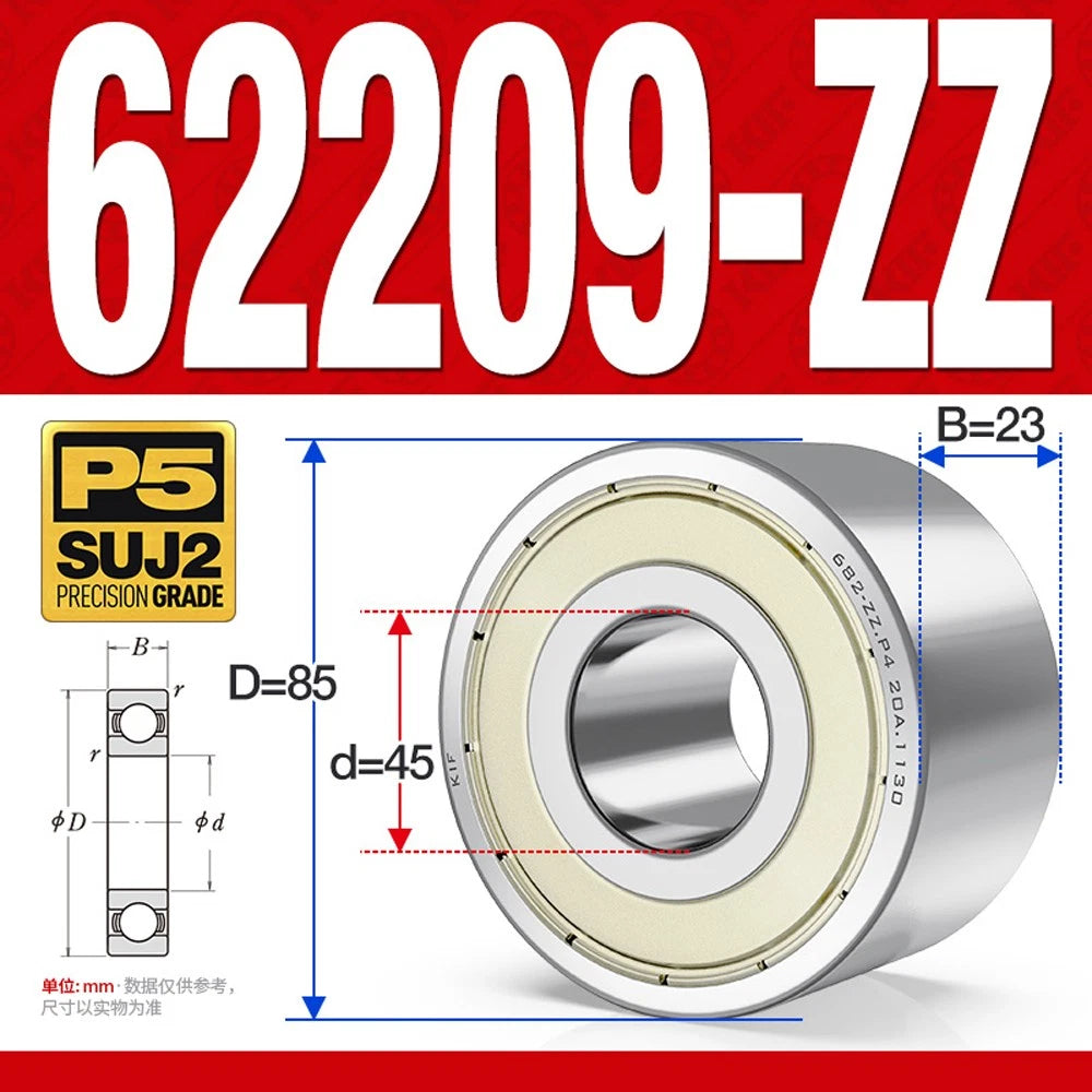 Thickening Deep Groove Ball Bearings 62200 62201 62202 62203 62204-62217 ZZ-RS