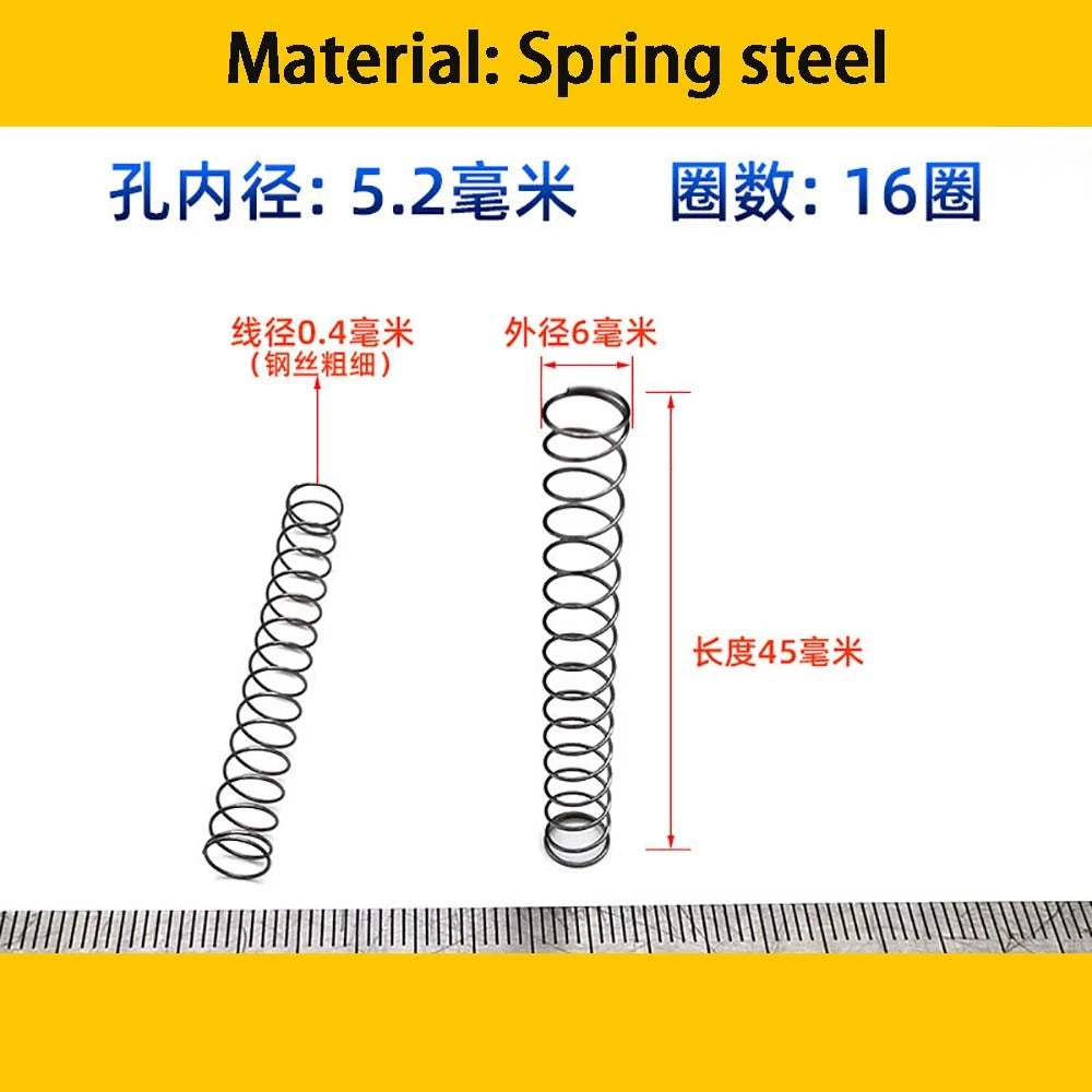 Spring Steel Small Compression Spring 0.2/0.3/0.4mm Wire Diameter 3-50mm Length