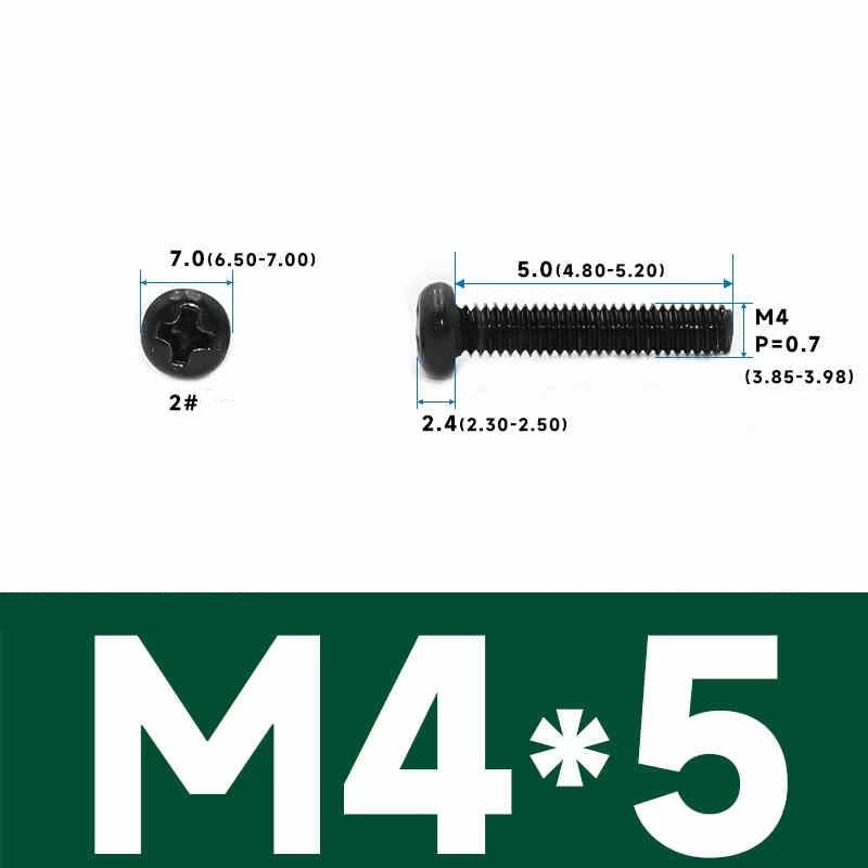 Phillips Pan Head Machine Screws – Carbon Steel M1 to M4, Multiple Lengths & Finishes - HomeDIYer