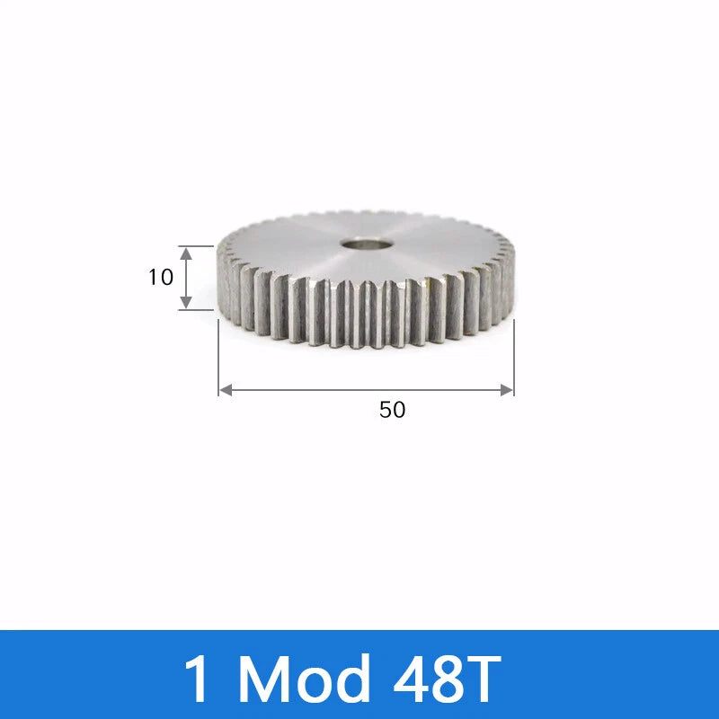 Spur Gear 45# Steel Transmission Gear 1/2 Module 12-160 Teeth Pinion Motor Gear