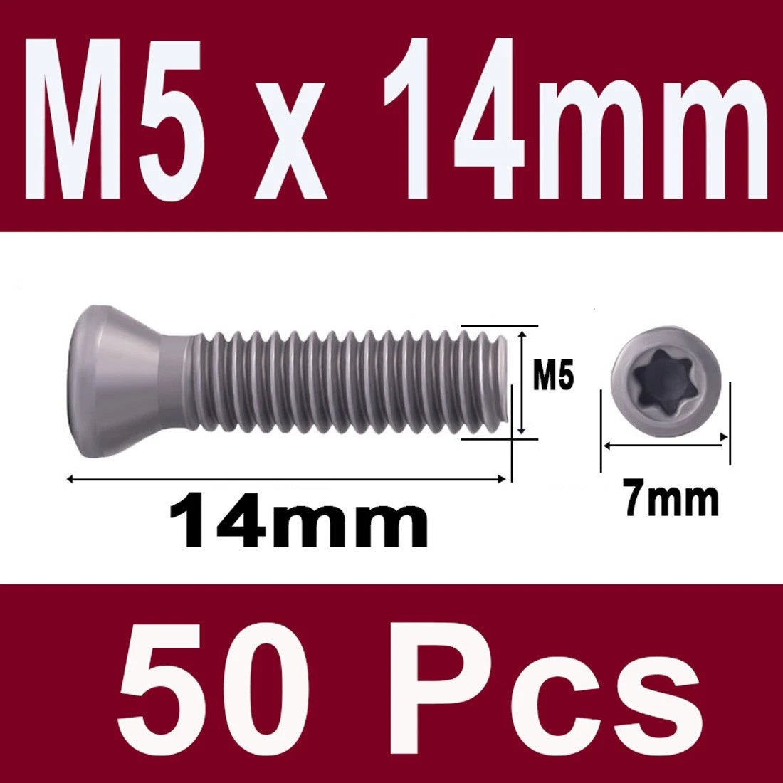 12.9 Grade Torx Flat Head Machine Screws — Carbon Steel, M1.6 to M6 - HomeDIYer