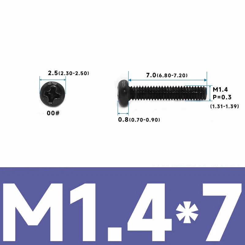 Phillips Pan Head Machine Screws – Carbon Steel M1 to M4, Multiple Lengths & Finishes - HomeDIYer