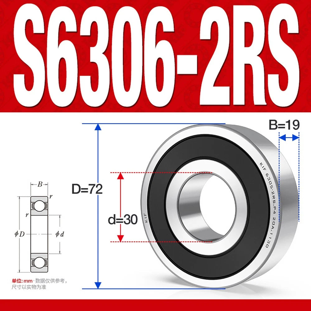 304/440 Stainless Steel Deep Groove Ball Bearing Bearings 6300 6301 6305 to 6312
