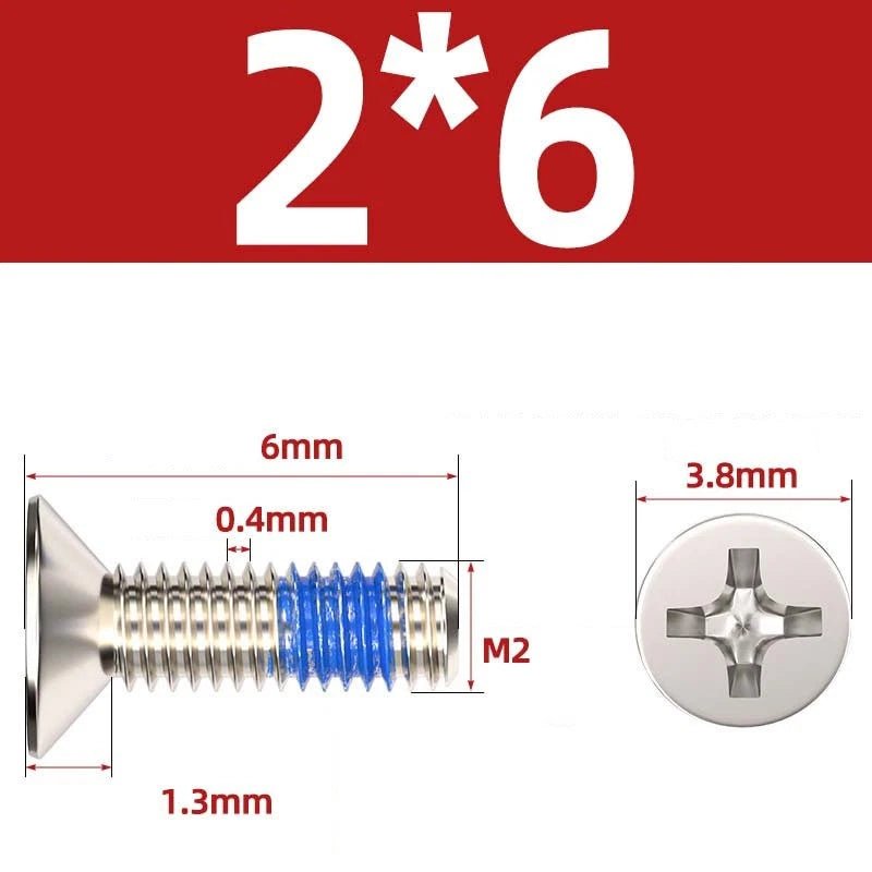 M1.2–M6 Phillips Flat Head Machine Screws | Carbon Steel | Black & Nickel Plated - HomeDIYer