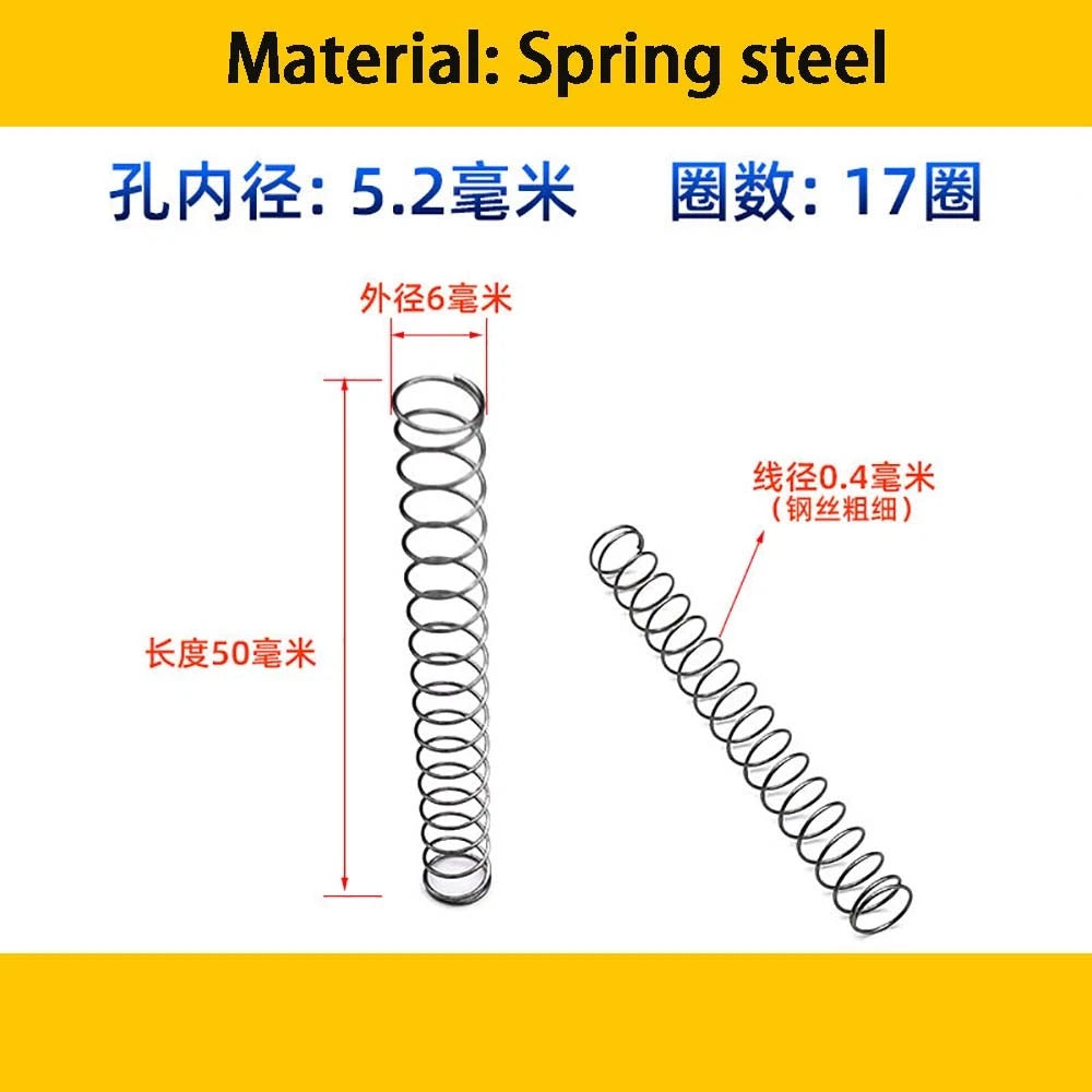 Spring Steel Small Compression Spring 0.2/0.3/0.4mm Wire Diameter 3-50mm Length