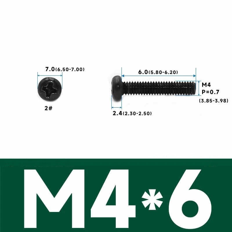 Phillips Pan Head Machine Screws – Carbon Steel M1 to M4, Multiple Lengths & Finishes - HomeDIYer