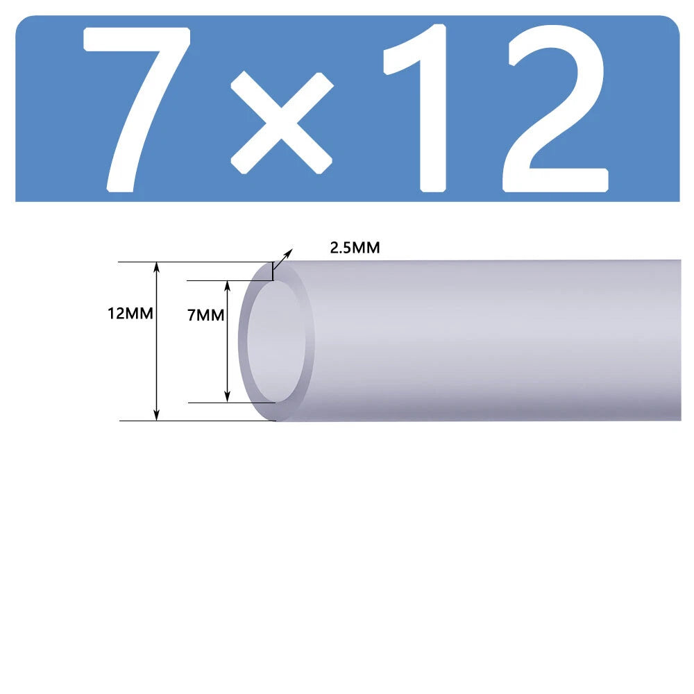 Silicone Vacuum Hose Pipe — White Rubber Tube for Water, Air & Coolant | ID 2mm–38mm
