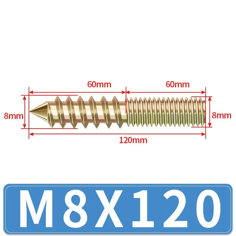 Galvanized Double-Ended Threaded Studs M4 M5 M6 M8 M10, Fully & Half Thread