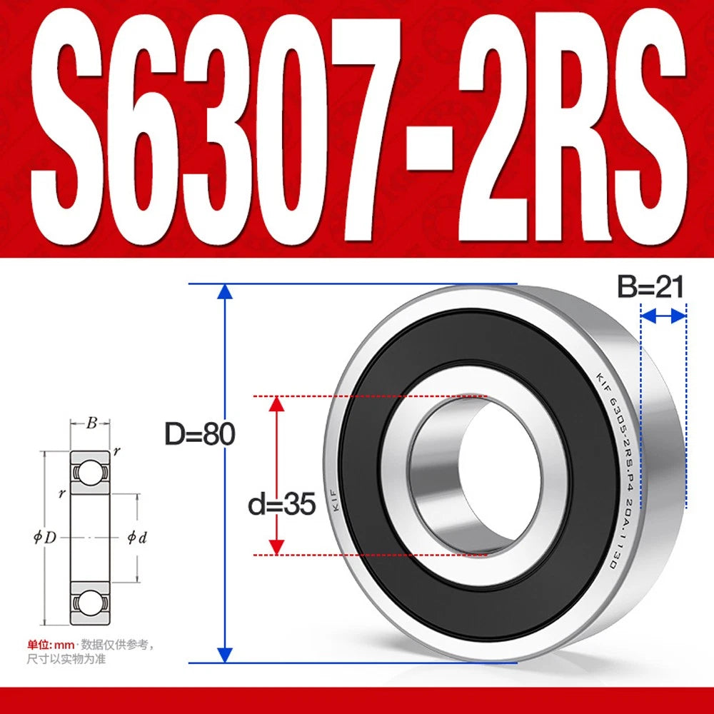304/440 Stainless Steel Deep Groove Ball Bearing Bearings 6300 6301 6305 to 6312