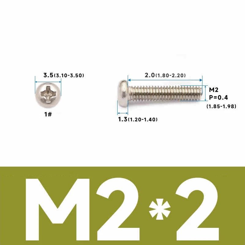 Phillips Pan Head Machine Screws – Carbon Steel M1 to M4, Multiple Lengths & Finishes - HomeDIYer