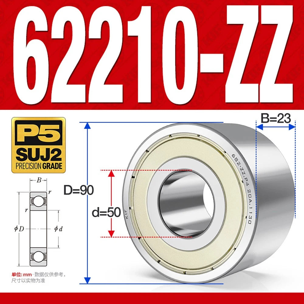 Thickening Deep Groove Ball Bearings 62200 62201 62202 62203 62204-62217 ZZ-RS