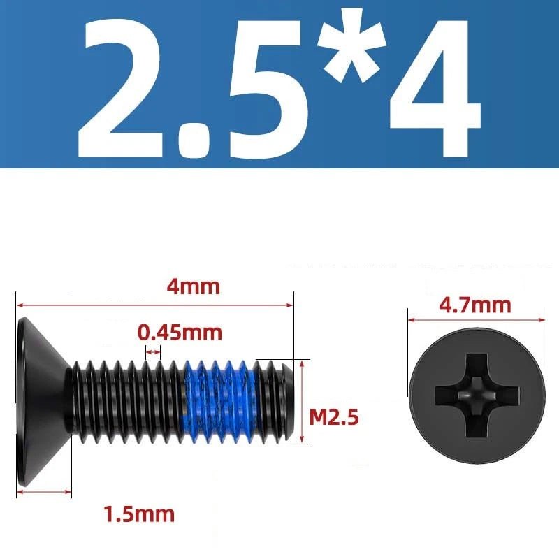 M1.2–M6 Phillips Flat Head Machine Screws | Carbon Steel | Black & Nickel Plated - HomeDIYer