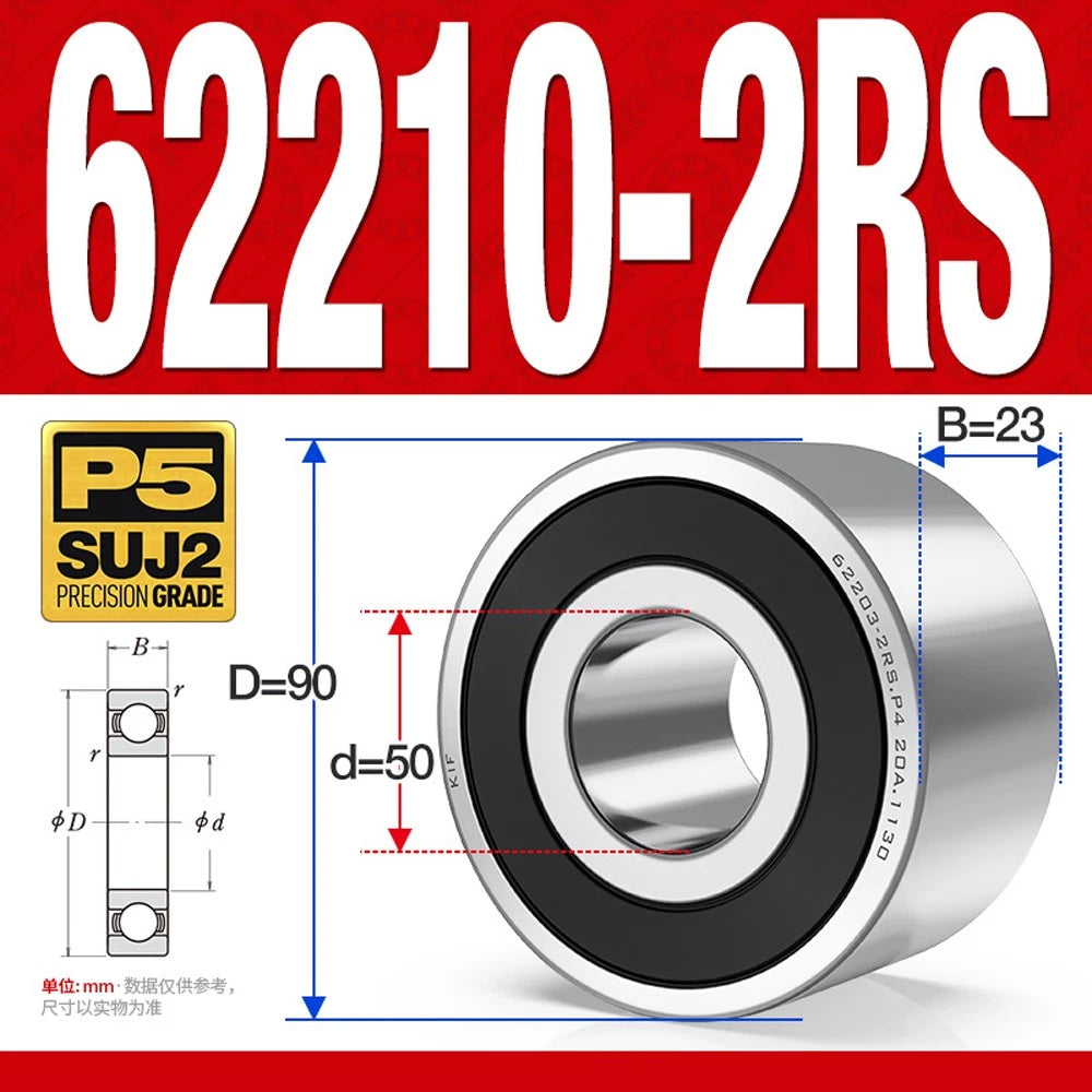 Thickening Deep Groove Ball Bearings 62200 62201 62202 62203 62204-62217 ZZ-RS