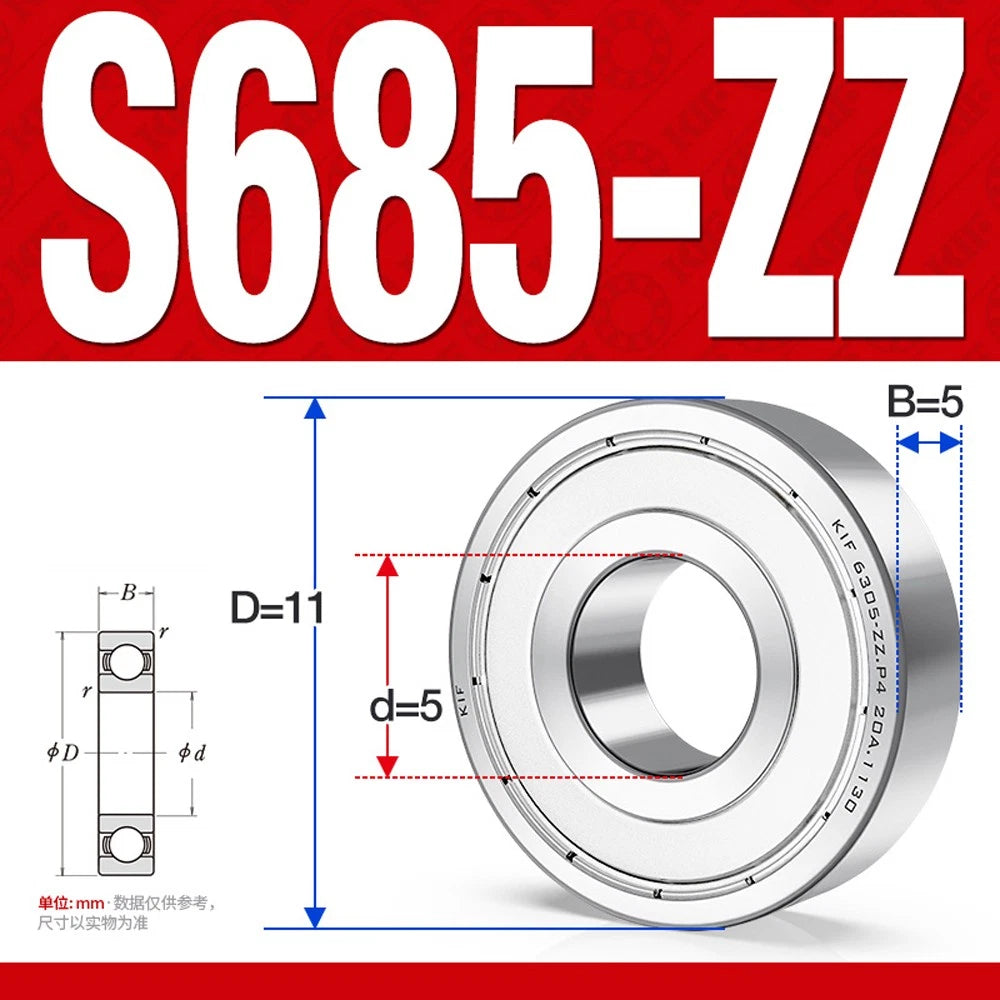 Stainless Steel Mini Deep Groove Ball Bearing Small Bearings Inner Dia-Ø 2mm-9mm