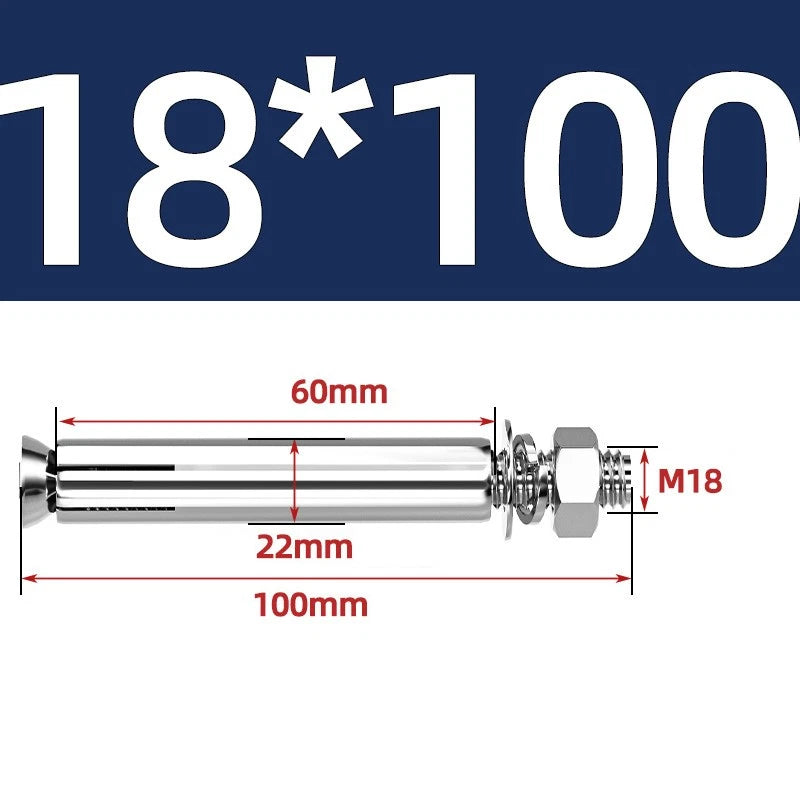 M6-M20 Stainless Steel Concrete Expansion Anchor Bolts – Extra Long