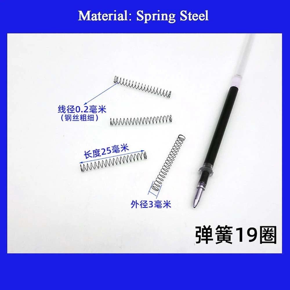 Spring Steel Small Compression Spring 0.2/0.3/0.4mm Wire Diameter 3-50mm Length