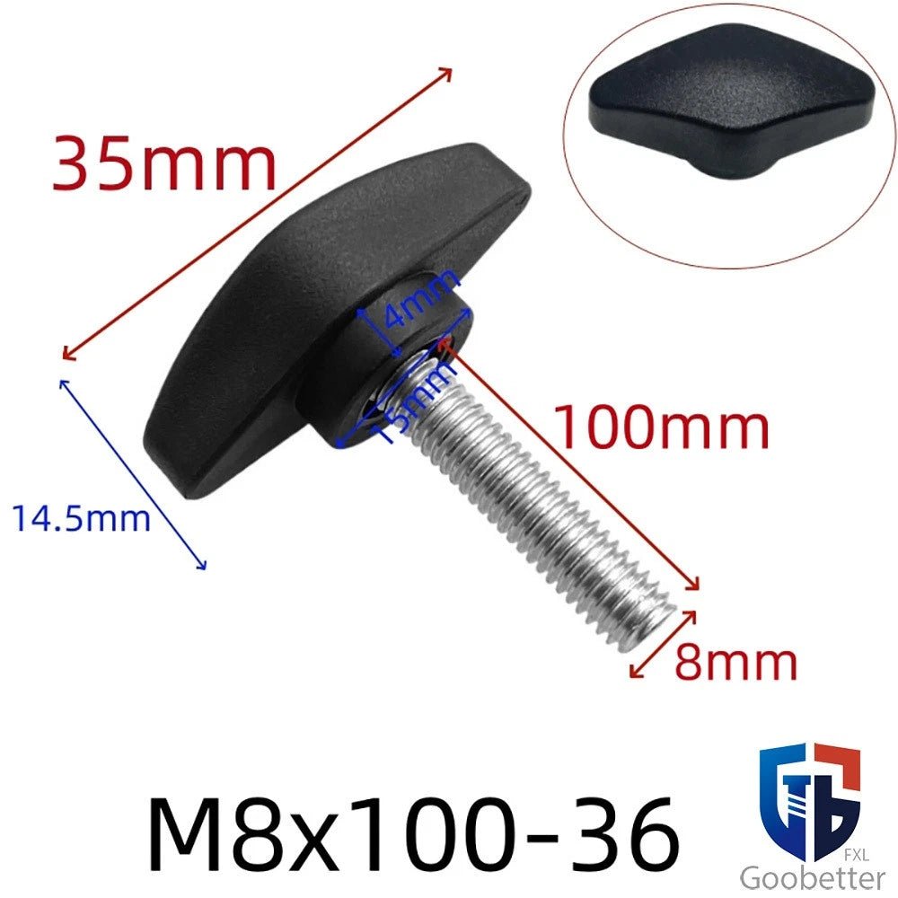 Wing Knob Thumb Screws & Clamping Nuts — M5 M6 M8 M10, D36 / D55 Flange - HomeDIYer