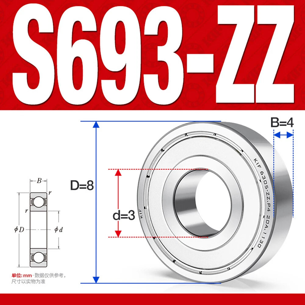 Miniature Stainless Deep Groove Ball Bearing Small Bearings Inner Dia-Ø 2mm-35mm