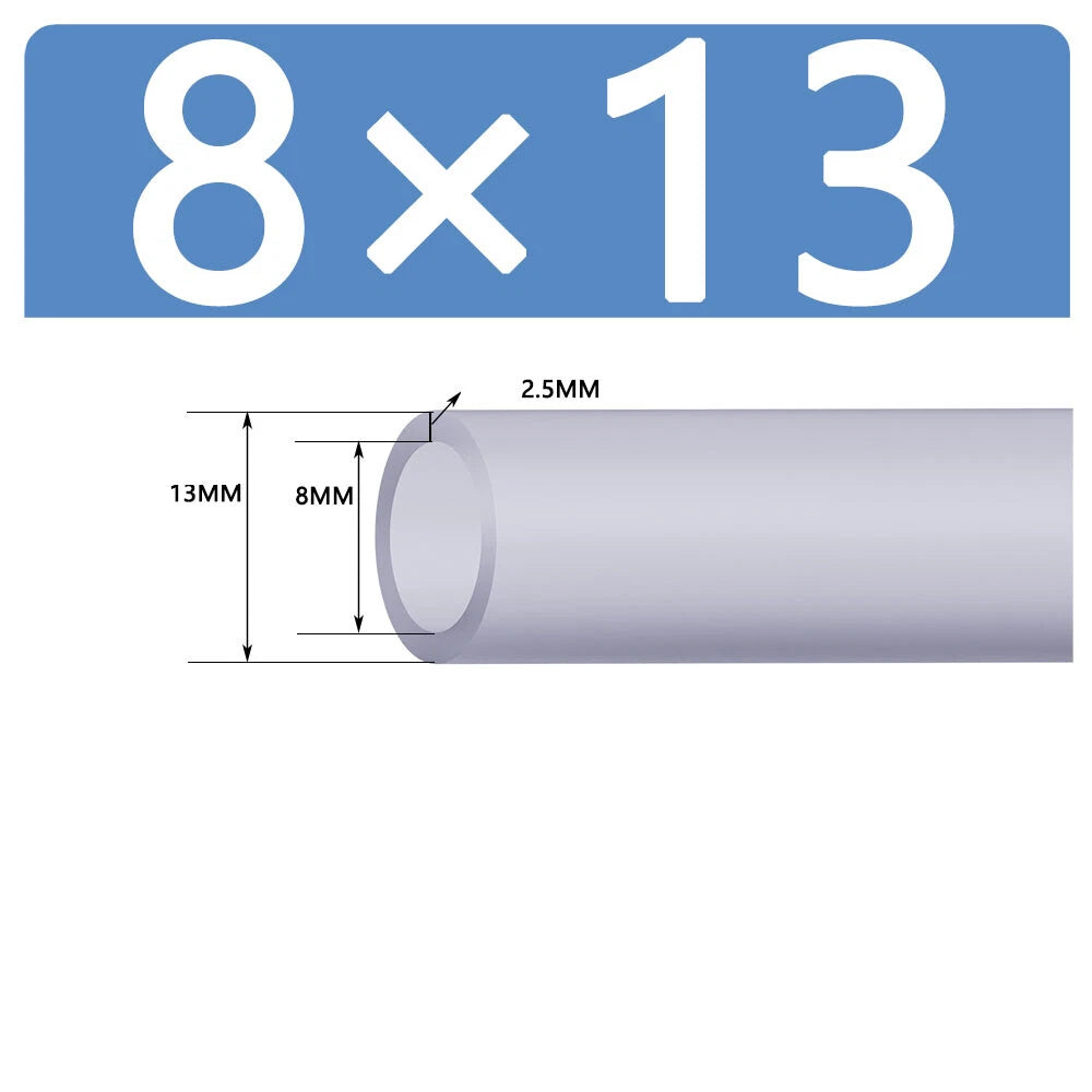 Silicone Vacuum Hose Pipe — White Rubber Tube for Water, Air & Coolant | ID 2mm–38mm