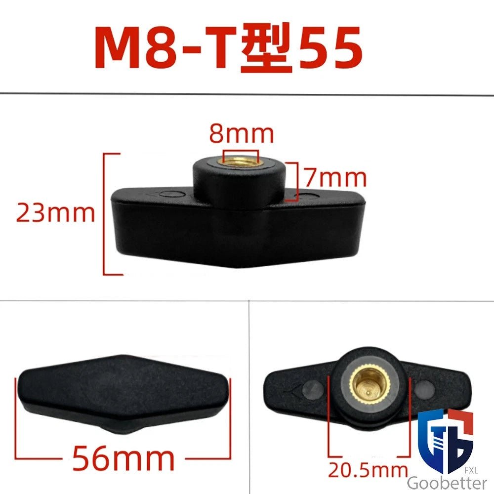 Wing Knob Thumb Screws & Clamping Nuts — M5 M6 M8 M10, D36 / D55 Flange - HomeDIYer