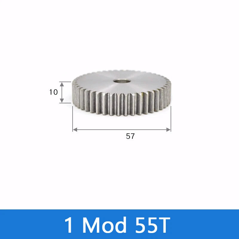 Spur Gear 45# Steel Transmission Gear 1/2 Module 12-160 Teeth Pinion Motor Gear
