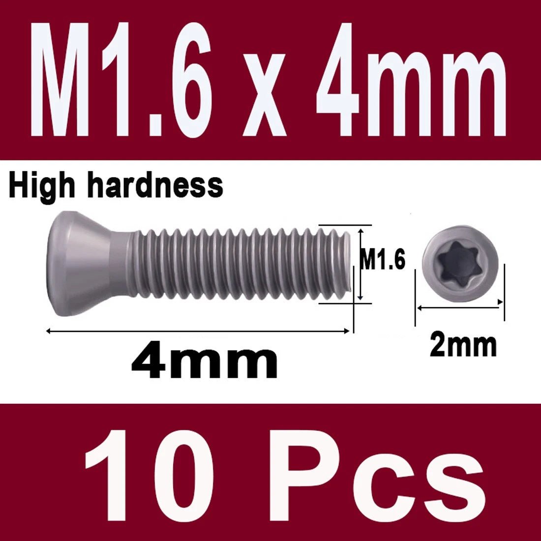 12.9 Grade Torx Flat Head Machine Screws — Carbon Steel, M1.6 to M6 - HomeDIYer