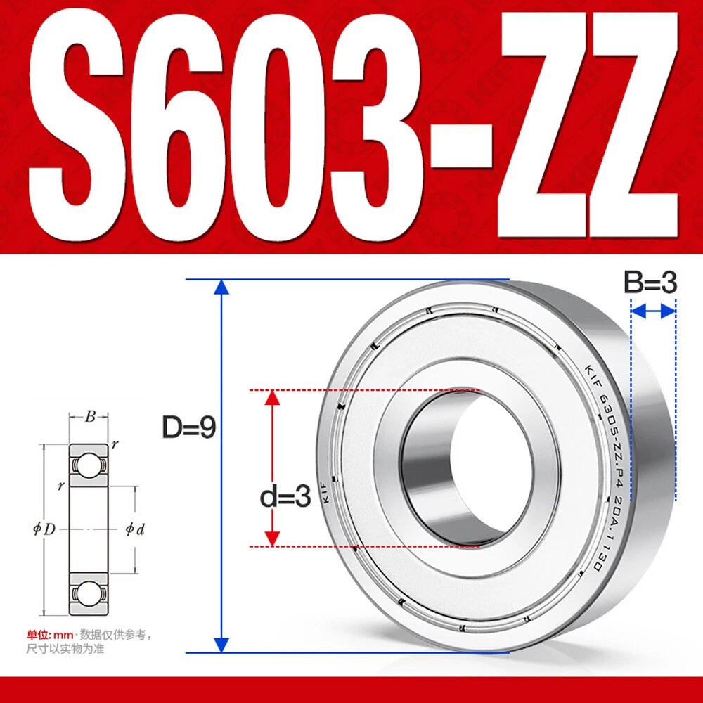Miniature Stainless Deep Groove Ball Bearing Small Bearings Inner Dia-Ø 2mm-35mm