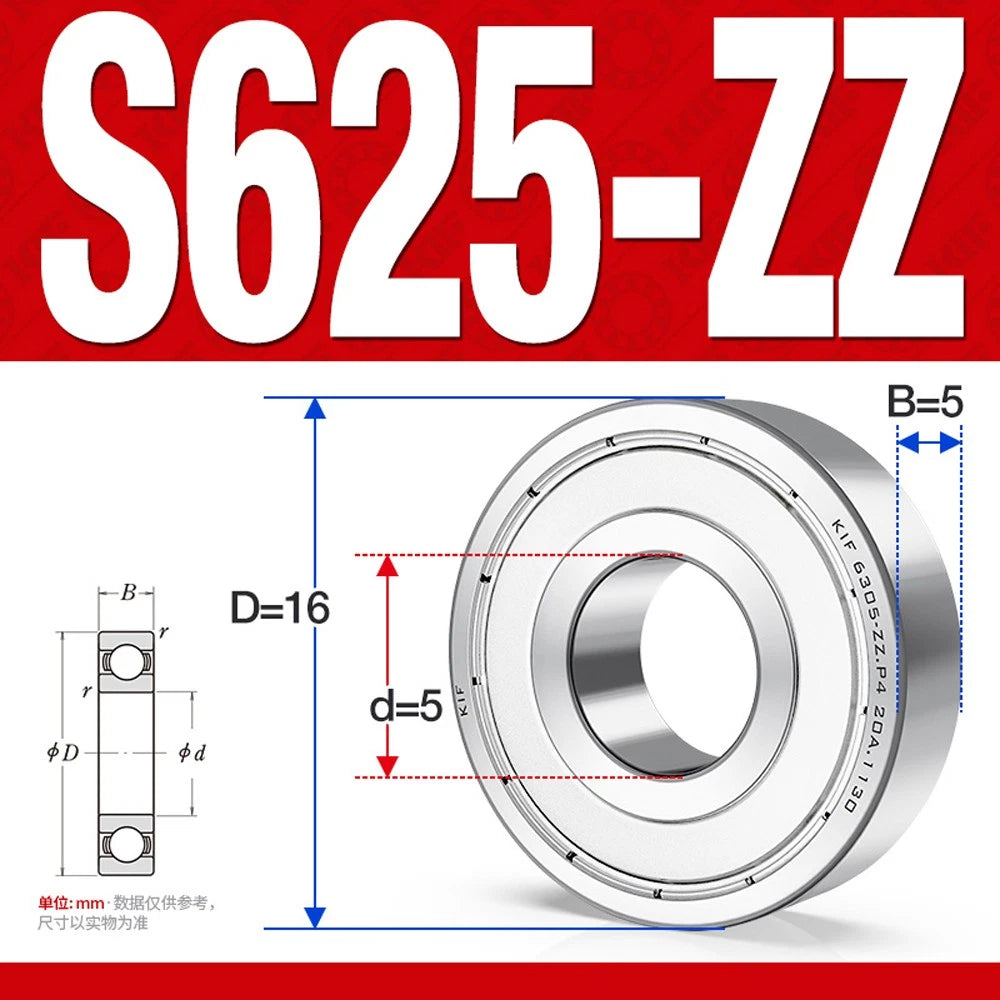 Stainless Steel Mini Deep Groove Ball Bearing Small Bearings Inner Dia-Ø 2mm-9mm