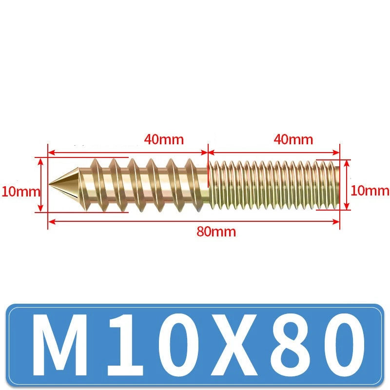 Galvanized Double-Ended Threaded Studs M4 M5 M6 M8 M10, Fully & Half Thread