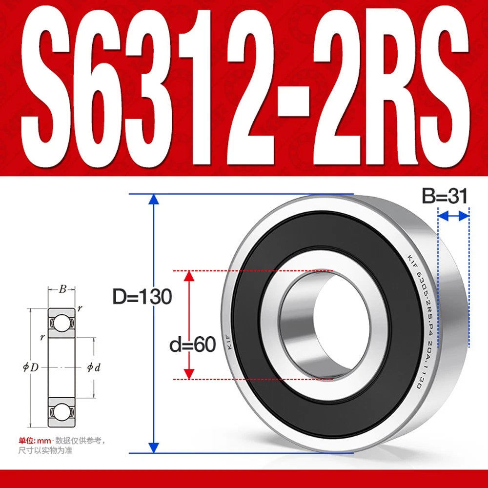 304/440 Stainless Steel Deep Groove Ball Bearing Bearings 6300 6301 6305 to 6312