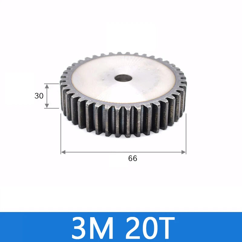 Spur Gears Pinion Gear 1.5/2.5/3/4/5 Mod Transmission Gears 45# Steel Flat Gears